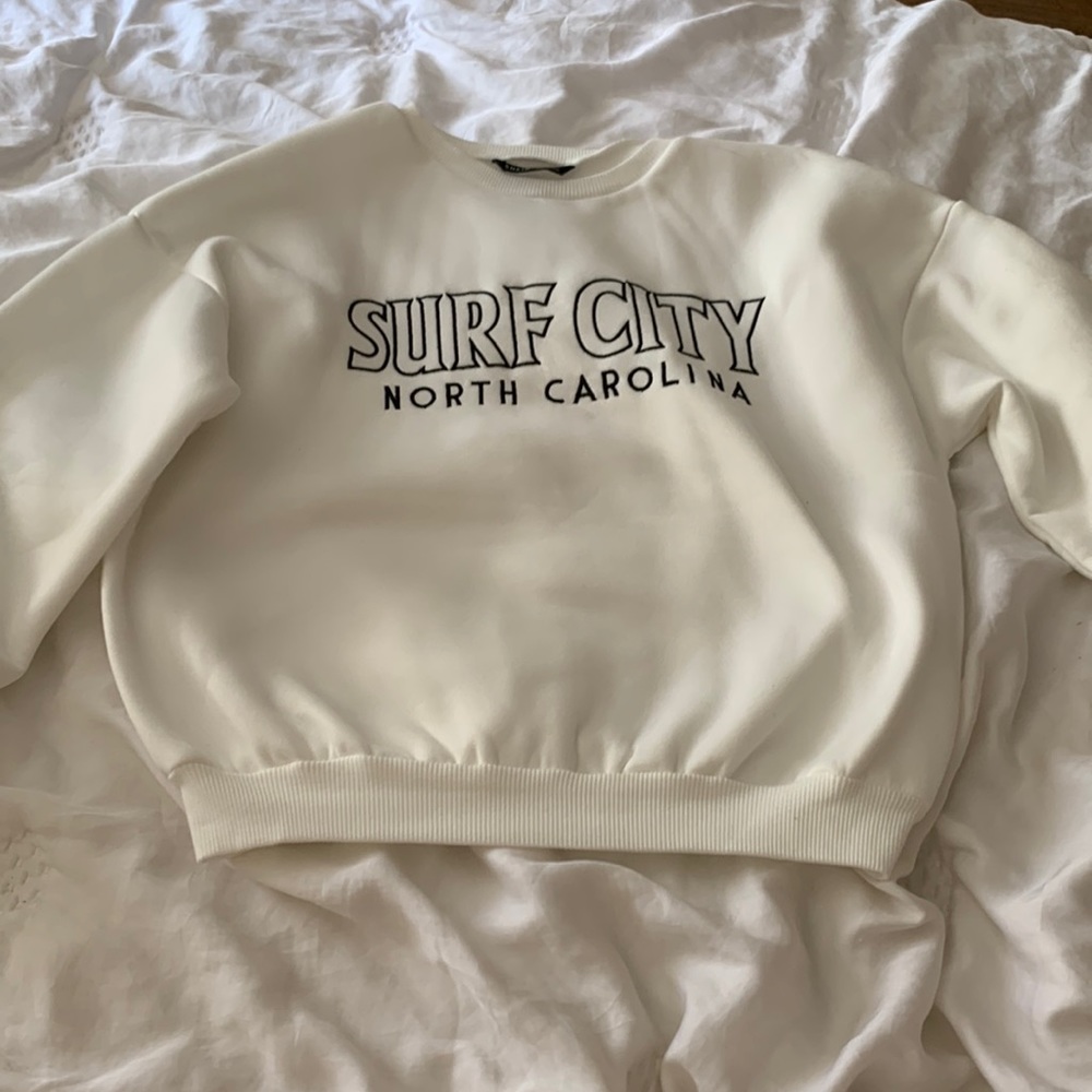 Surf city North Carolina pullover.